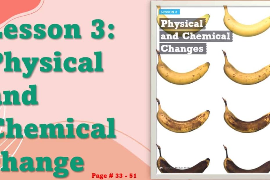 درس Physical and Chemical change العلوم المتكاملة الصف الخامس نخبة - بوربوينت