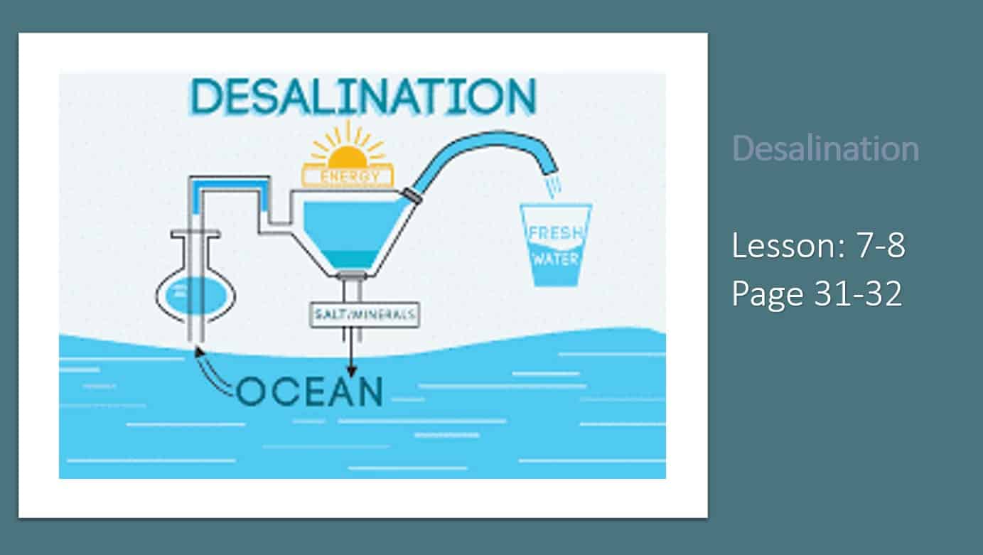 حل درس Desalination اللغة الإنجليزية الصف العاشر - بوربوينت