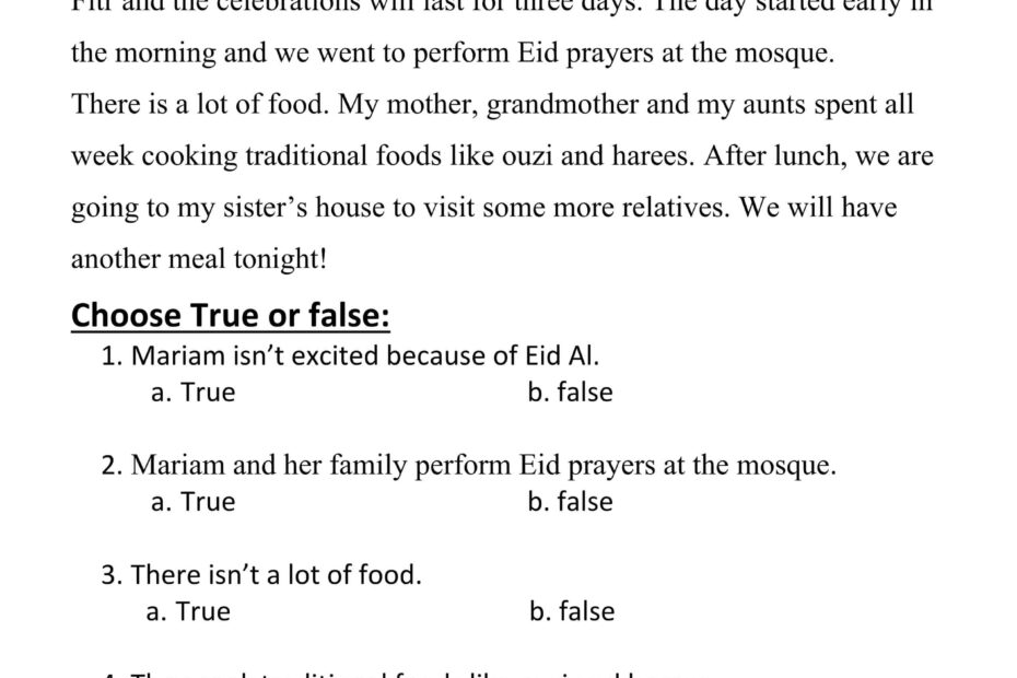 أوراق عمل اللغة الإنجليزية الصف الرابع