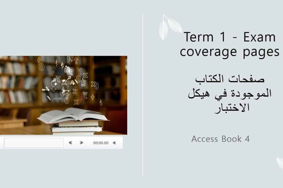 مراجعة صفات هيكل امتحان اللغة الإنجليزية الصف الرابع Access - بوربوينت