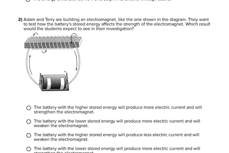 أوراق عمل Energy Transfer العلوم المتكاملة الصف الرابع