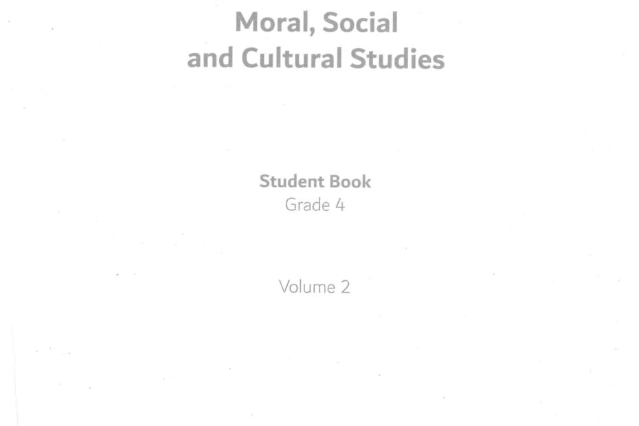 كتاب الطالب لغير الناطقين بها Moral Social & Cultural Studies الصف الرابع الفصل الدراسي الثاني 2022-2023