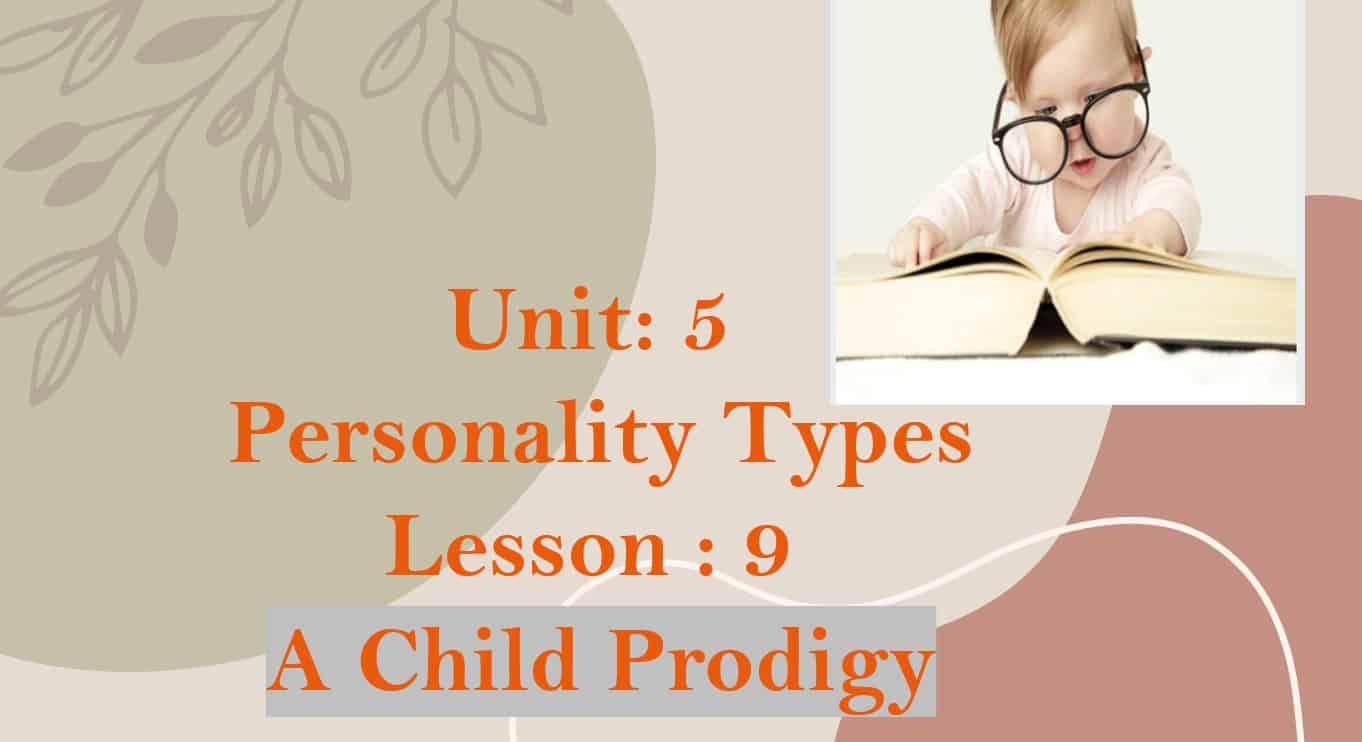درس A Child Prodigy اللغة الإنجليزية الصف التاسع - بوربوينت