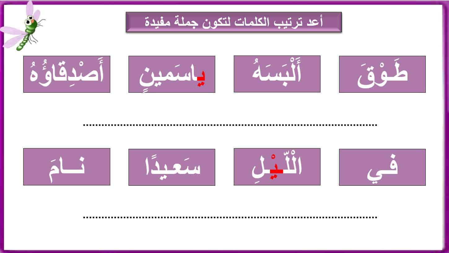 أوراق عمل حرف الياء اللغة العربية الصف الأول - بوربوينت