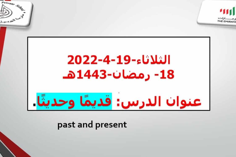 قراءة درس قديما وحديثا لغير الناطقين بها اللغة العربية الصف السابع - بوربوينت