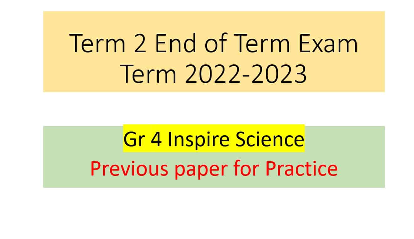 مراجعة Previous paper for Practice العلوم المتكاملة الصف الرابع - بوربوينت 