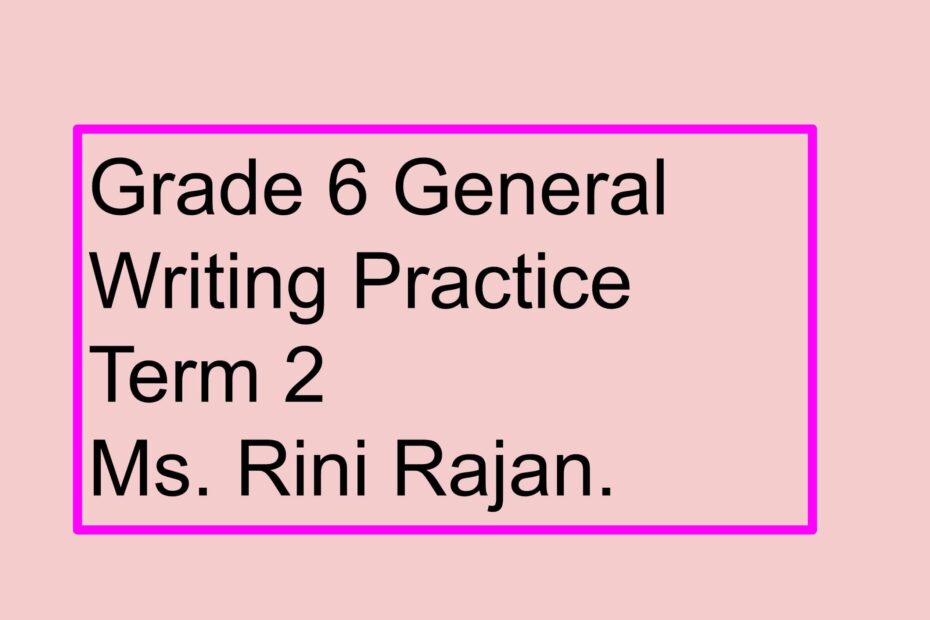 تدريبات Writing Practice العلوم المتكاملة الصف السادس