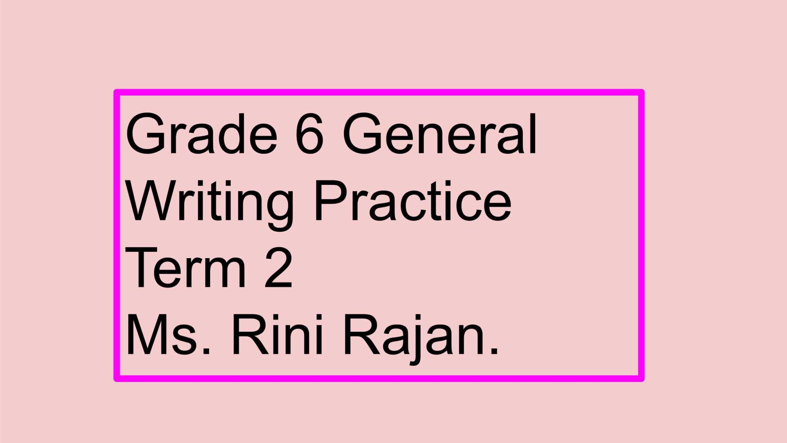 تدريبات Writing Practice العلوم المتكاملة الصف السادس