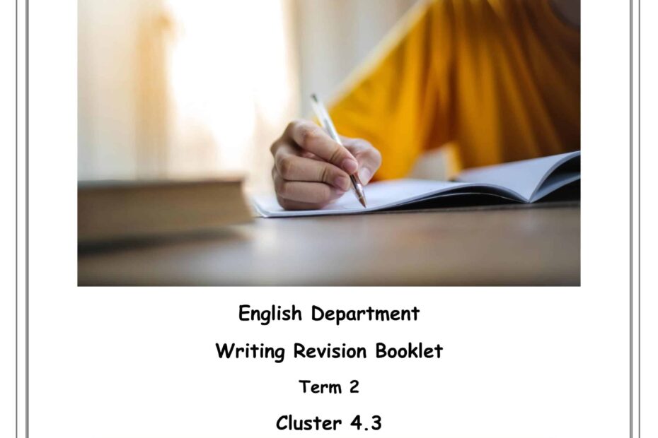 أوراق عمل Writing Revision Booklet اللغة الإنجليزية الصف الثاني عشر