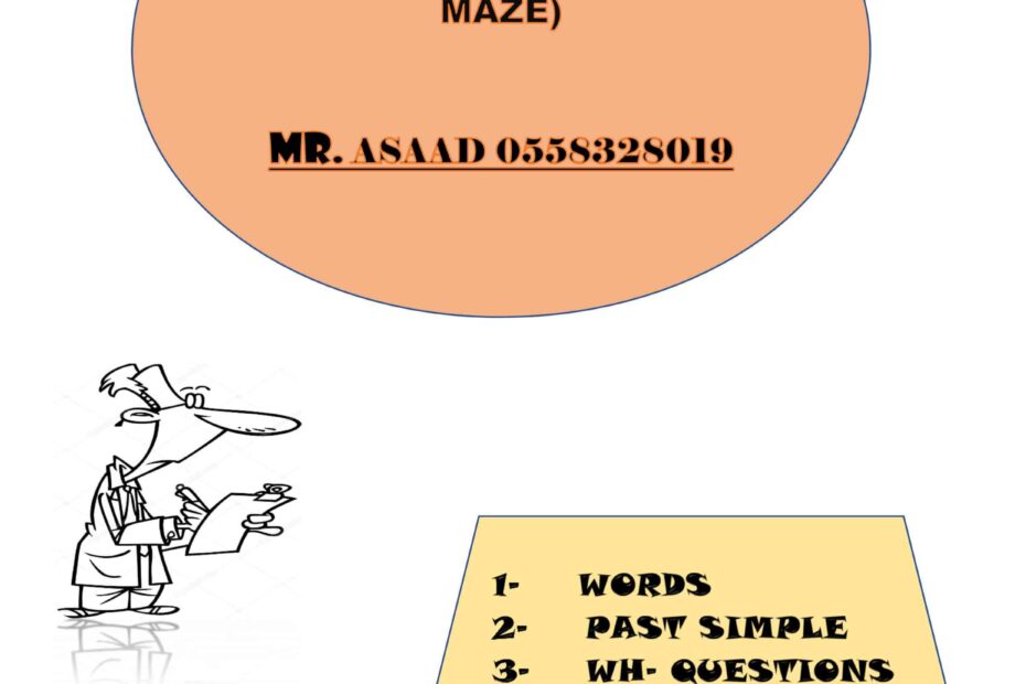 أوراق عمل Reading - Grammar - Mazw اللغة الإنجليزية الصف السادس