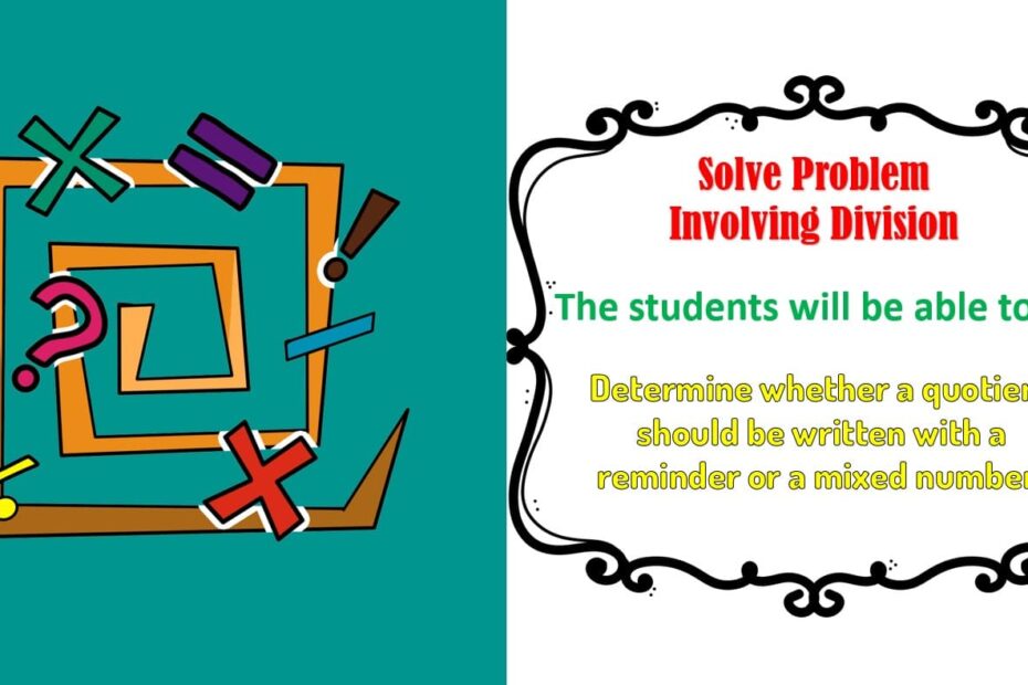 درس Solve Problem Involving Division الرياضيات المتكاملة الصف الخامس - بوربوينت