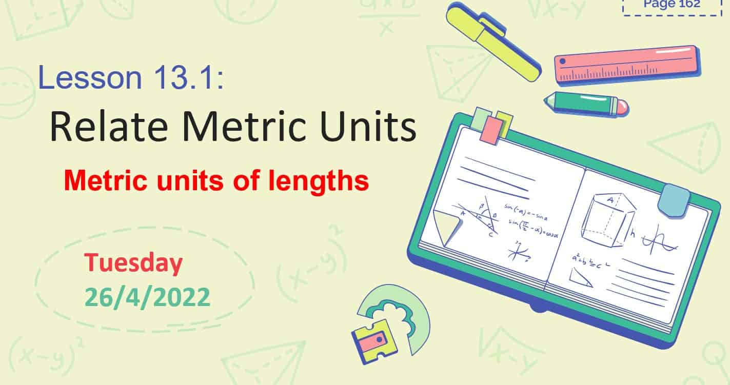 حل درس Relate Metric Units الرياضيات المتكاملة الصف الرابع - بوربوينت