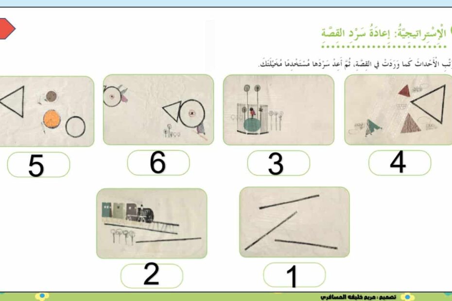 درس مثلث ودائرة عناصر القصة ورحلتي مع كلمة صفحة اللغة العربية الصف الثاني - بوربوينت
