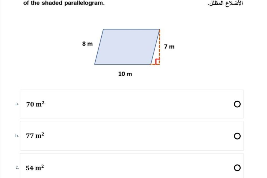 امتحان نهاية الفصل الرياضيات المتكاملة الصف السادس الفصل الدراسي الثالث 2021 - 2022