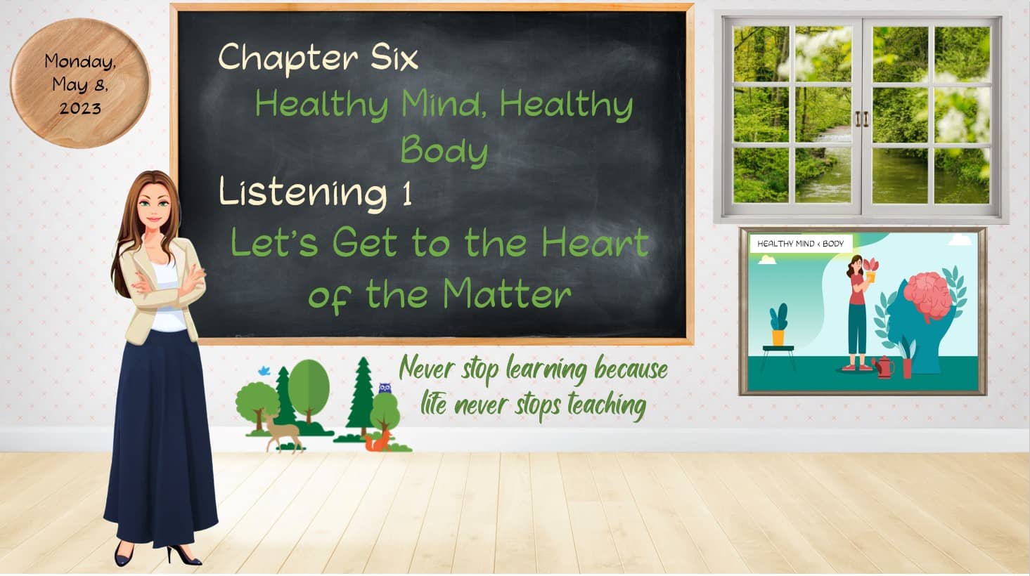 حل درس Listening 1 Let’s Get to the Heart of the Matter اللغة الإنجليزية الصف الثاني عشر - بوربوينت