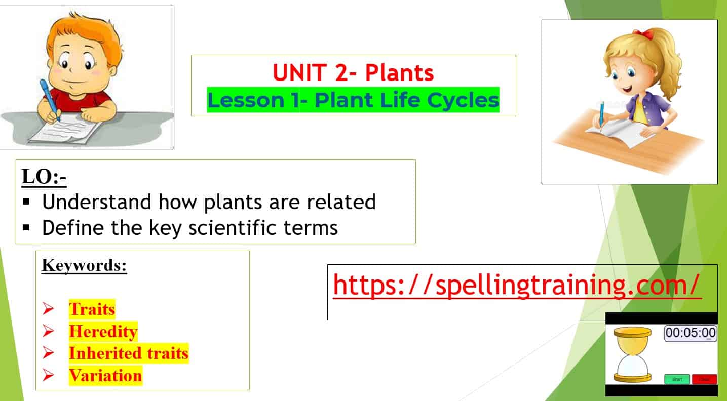 حل درس Plant Life Cycles العلوم المتكاملة الصف الثالث - بوربوينت 