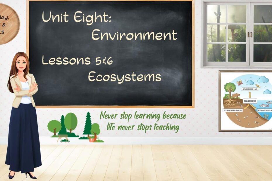 حل درس Ecosystems اللغة الإنجليزية الصف الثاني عشر - بوربوينت