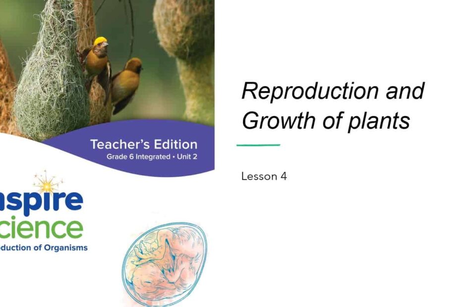 حل درس Reproduction and Growth of plants العلوم المتكاملة الصف الخامس - بوربوينت