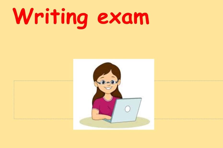 تدريبات Writing exam اللغة الإنجليزية الصف السادس - بوربوينت