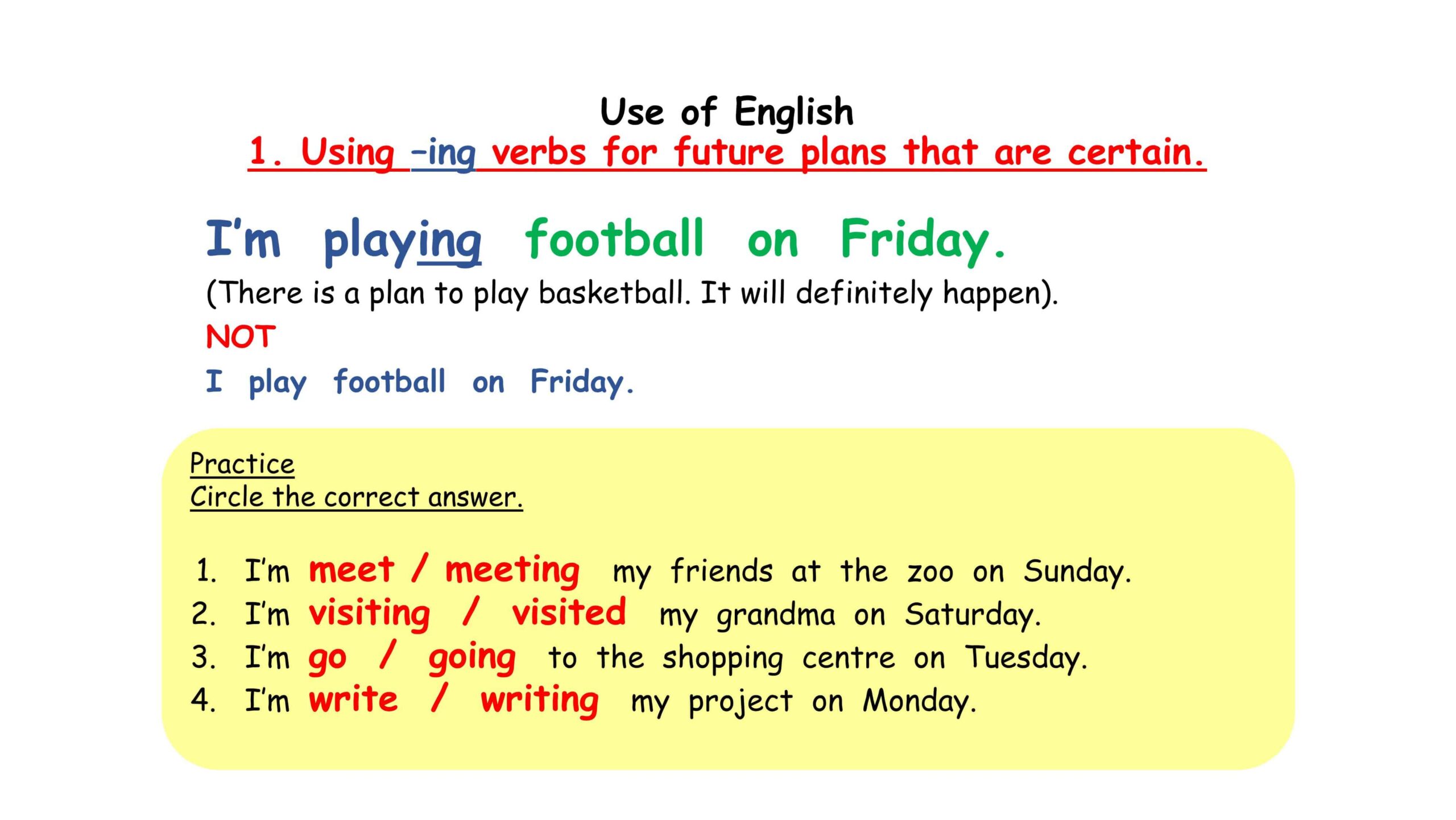 شرح قواعد اللغة الإنجليزية الصف الثالث