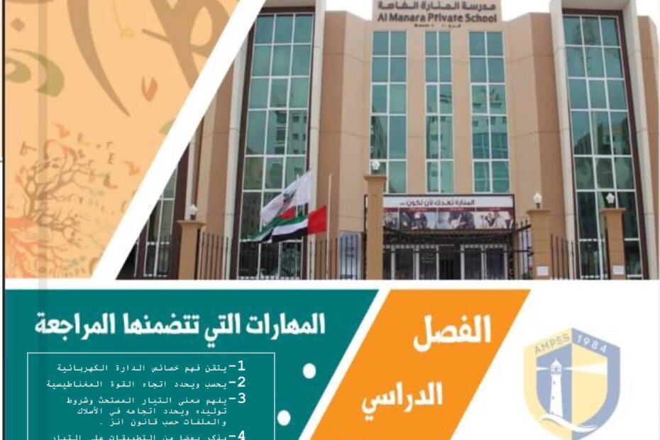 مراجعة هيكلة امتحان الفيزياء الصف العاشر متقدم