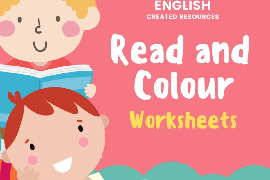 أوراق عمل Read and color اللغة الإنجليزية الصف الأول