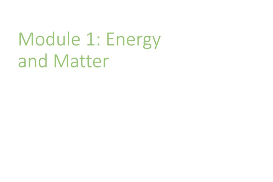 ملخص Energy and Matter العلوم المتكاملة الصف السادس