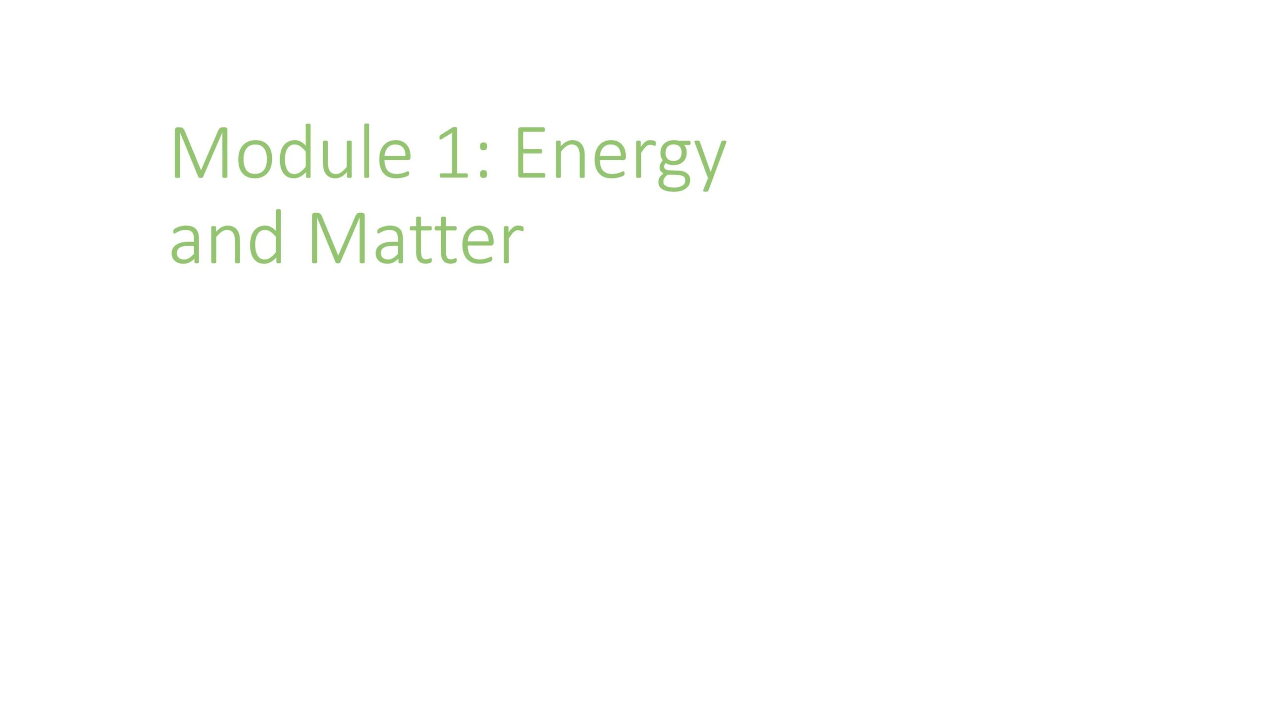ملخص Energy and Matter العلوم المتكاملة الصف السادس