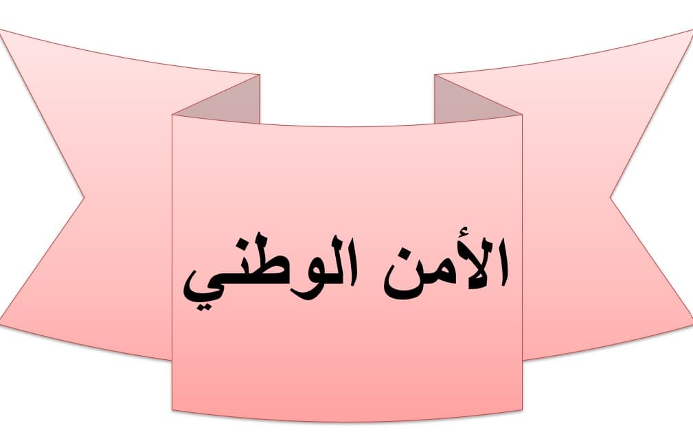 ورقة عمل الأمن الوطني الدراسات الإجتماعية والتربية الوطنية الصف الثامن - بوربوينت 