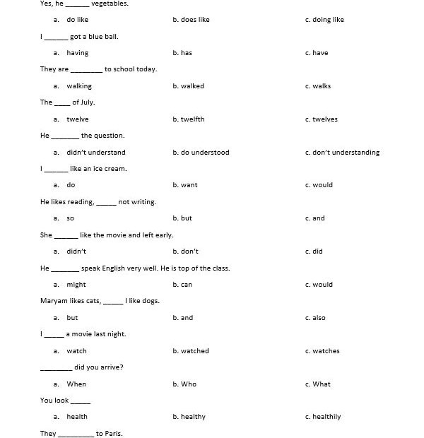 اختبار Diagnostic Test اللغة الإنجليزية الصف السابع الفصل الدراسي الأول 2023-2024