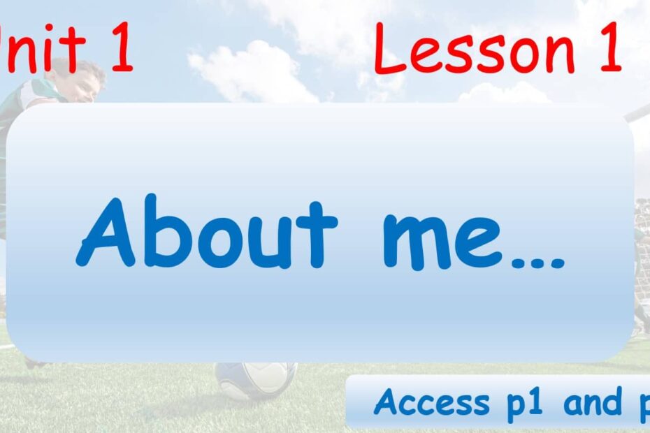 حل درس About me اللغة الإنجليزية الصف السادس Access - بوربوينت