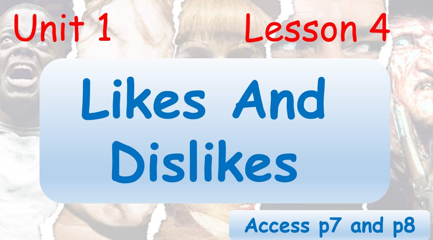 حل درس Likes And Dislikes اللغة الإنجليزية الصف السادس Access - بوربوينت