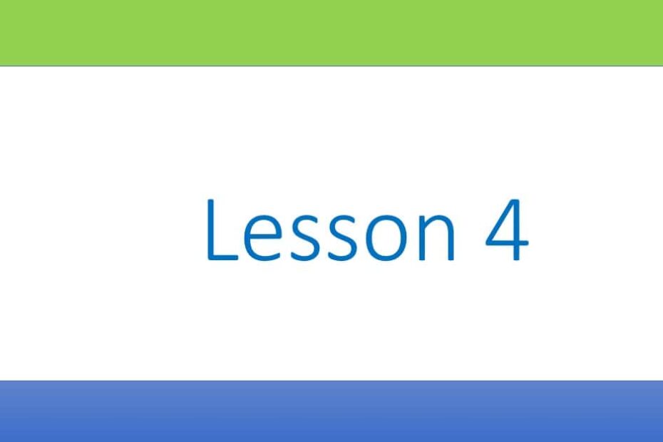 حل درس Lesson 4 اللغة الإنجليزية الصف السابع - بوربوينت