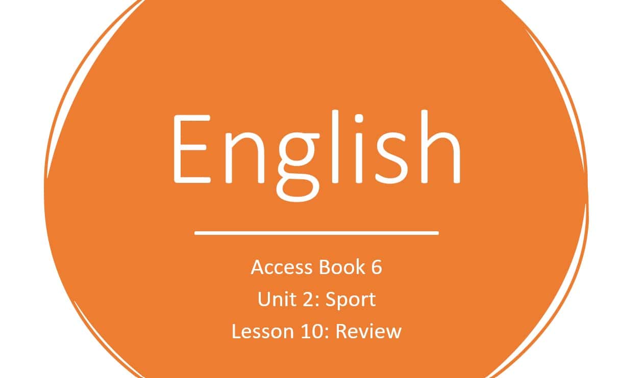 حل درس Review اللغة الإنجليزية الصف السادس Access - بوربوينت