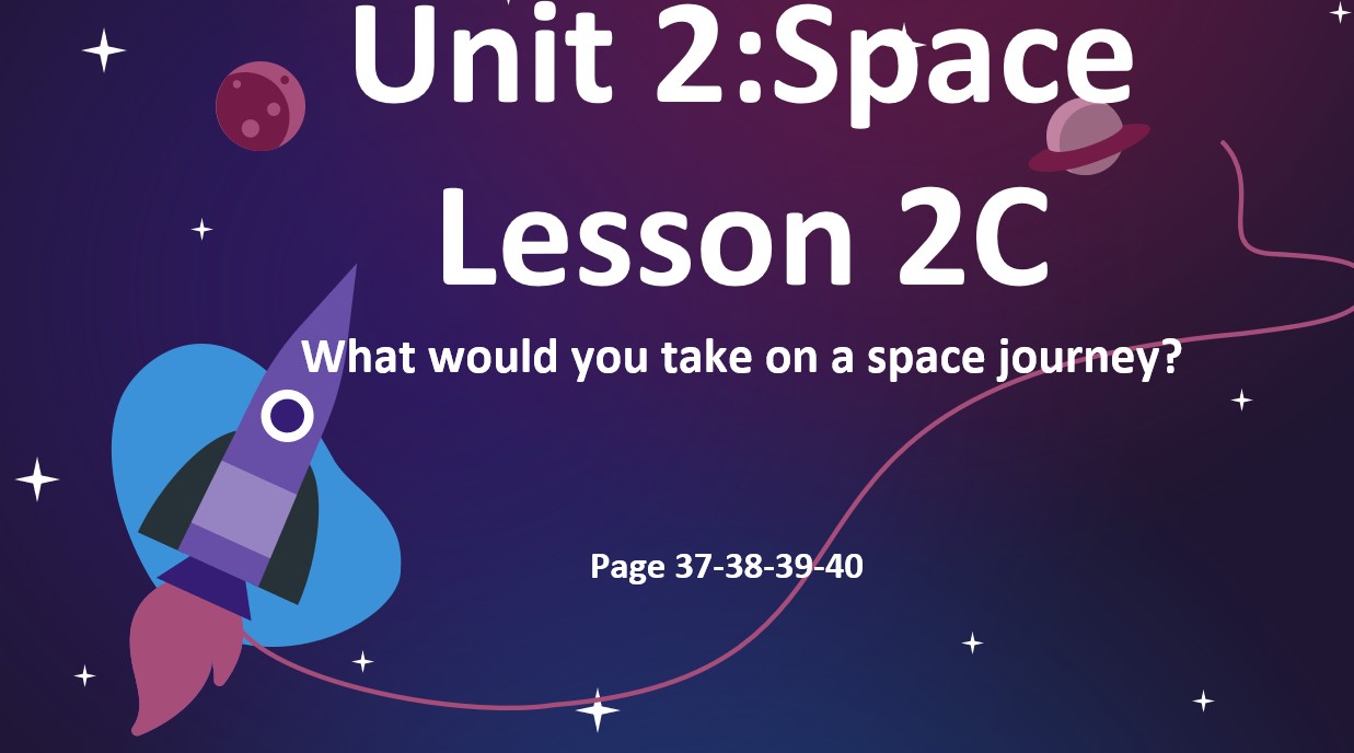 حل درس What would you take on a space journey اللغة الإنجليزية الصف الثامن - بوربوينت 