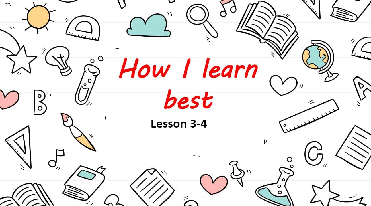 حل درس How I learn best اللغة الإنجليزية الصف الثامن - بوربوينت