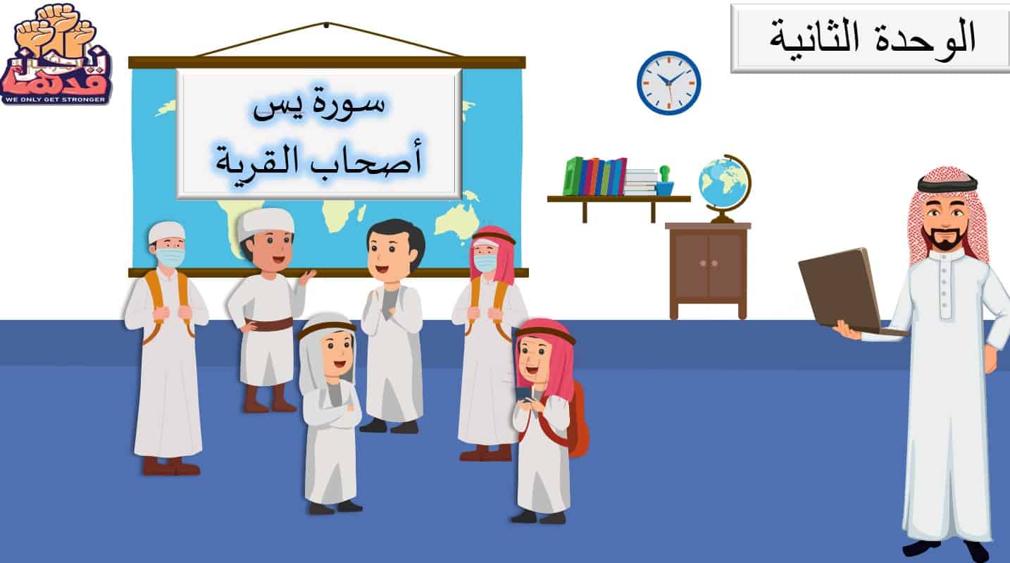حل درس سورة يس أصحاب القرية التربية الإسلامية الصف الثامن - بوربوينت 