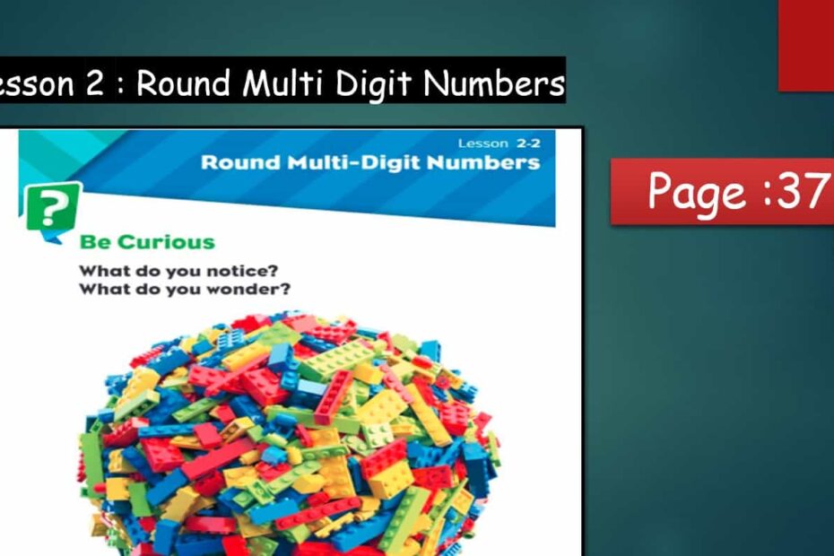 حل درس Round Multi Digit Numbers الرياضيات المتكاملة الصف الثالث - بوربوينت