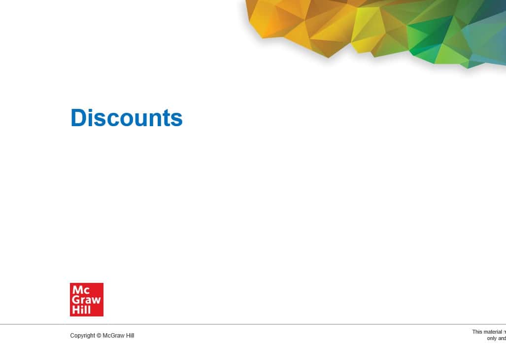 حل درس Discounts الرياضيات المتكاملة الصف السابع - بوربوينت