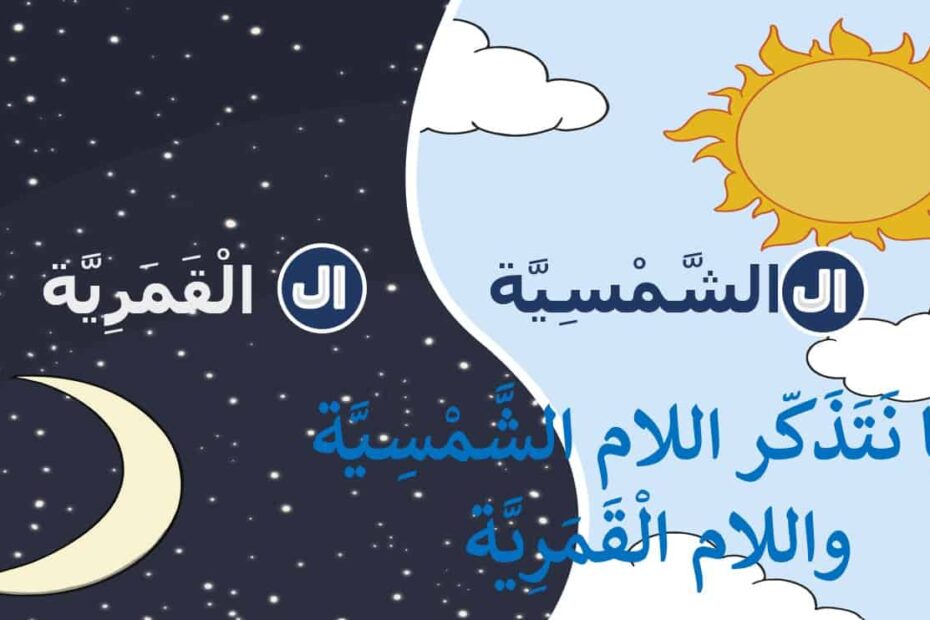 شرح اللام الشمسية واللام القمرية اللغة العربية الصف الأول - بوربوينت