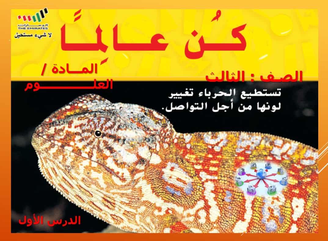 حل درس الطريقة العلمية العلوم المتكاملة الصف الثالث - بوربوينت