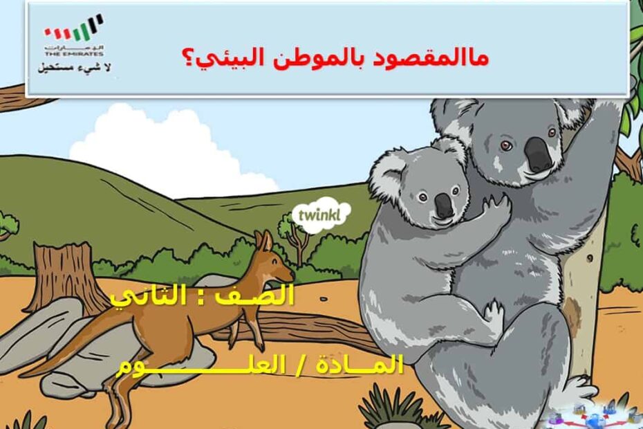 حل درس ما المقصود بالموطن البيئي العلوم المتكاملة الصف الثاني - بوربوينت