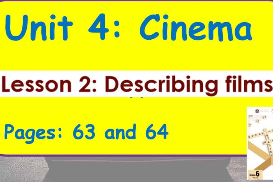 حل درس Describing films اللغة الإنجليزية الصف السادس Access - بوربوينت