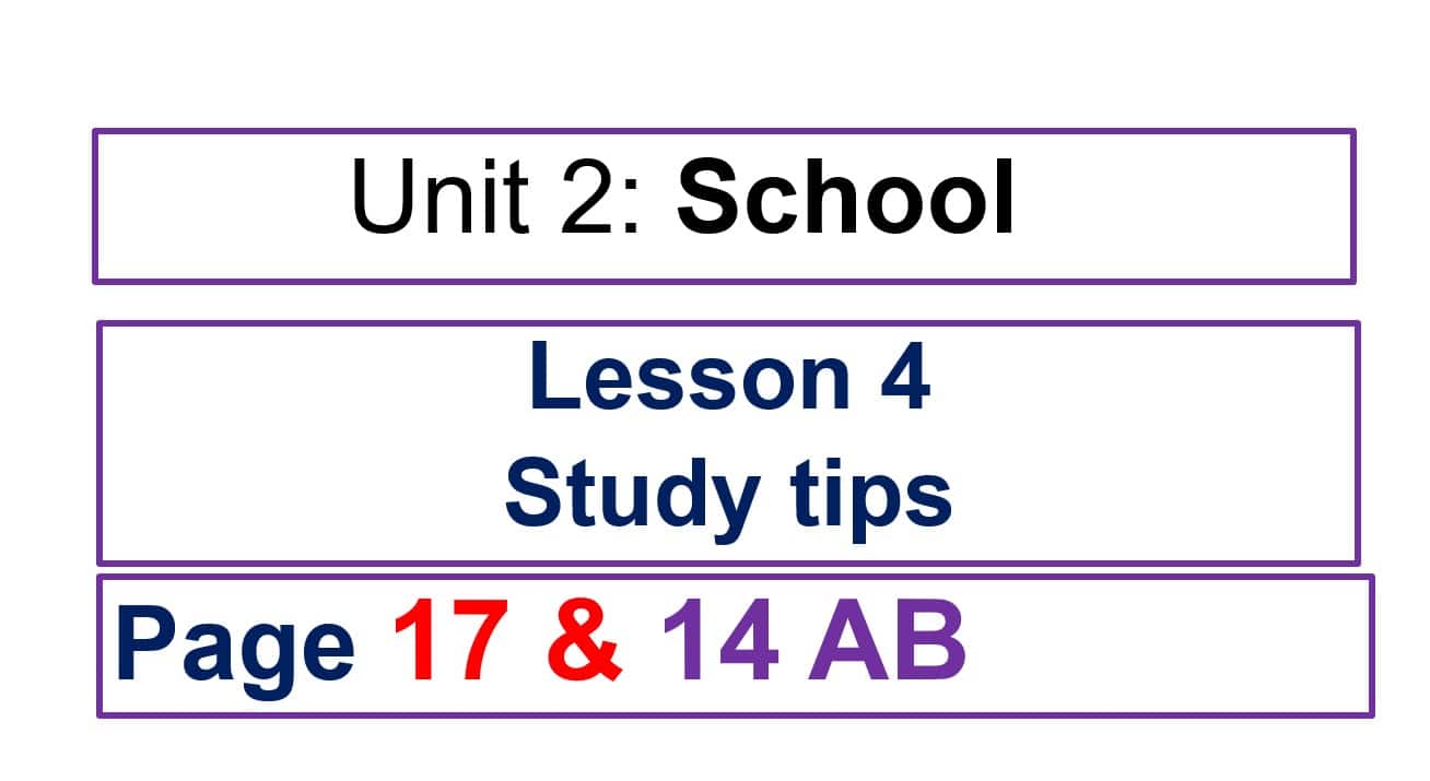 حل درس Study tips اللغة الإنجليزية الصف السادس - بوربوينت