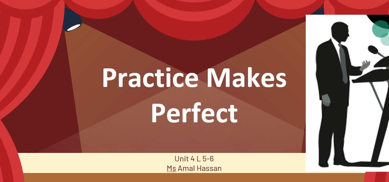 حل درس Practice Makes Perfect اللغة الإنجليزية الصف التاسع - بوربوينت 