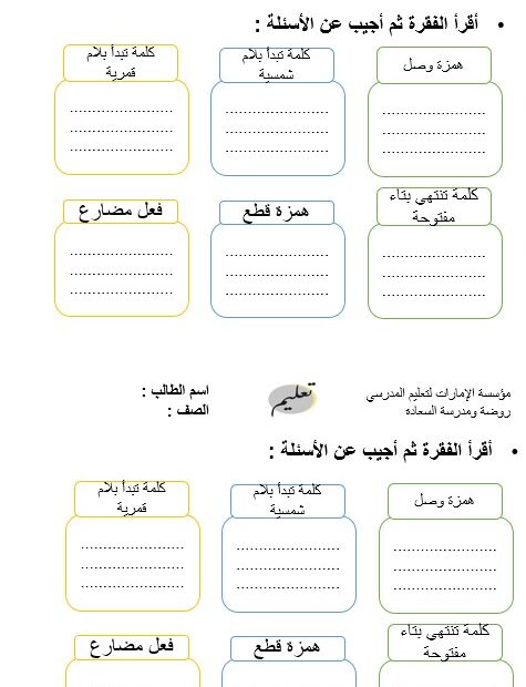 ورقة عمل أين نجد السعادة اللغة العربية الصف الثالث - بوربوينت