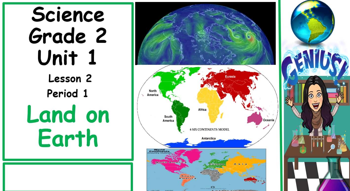 حل درس Land on Earth العلوم المتكاملة الصف الثاني - بوربوينت 