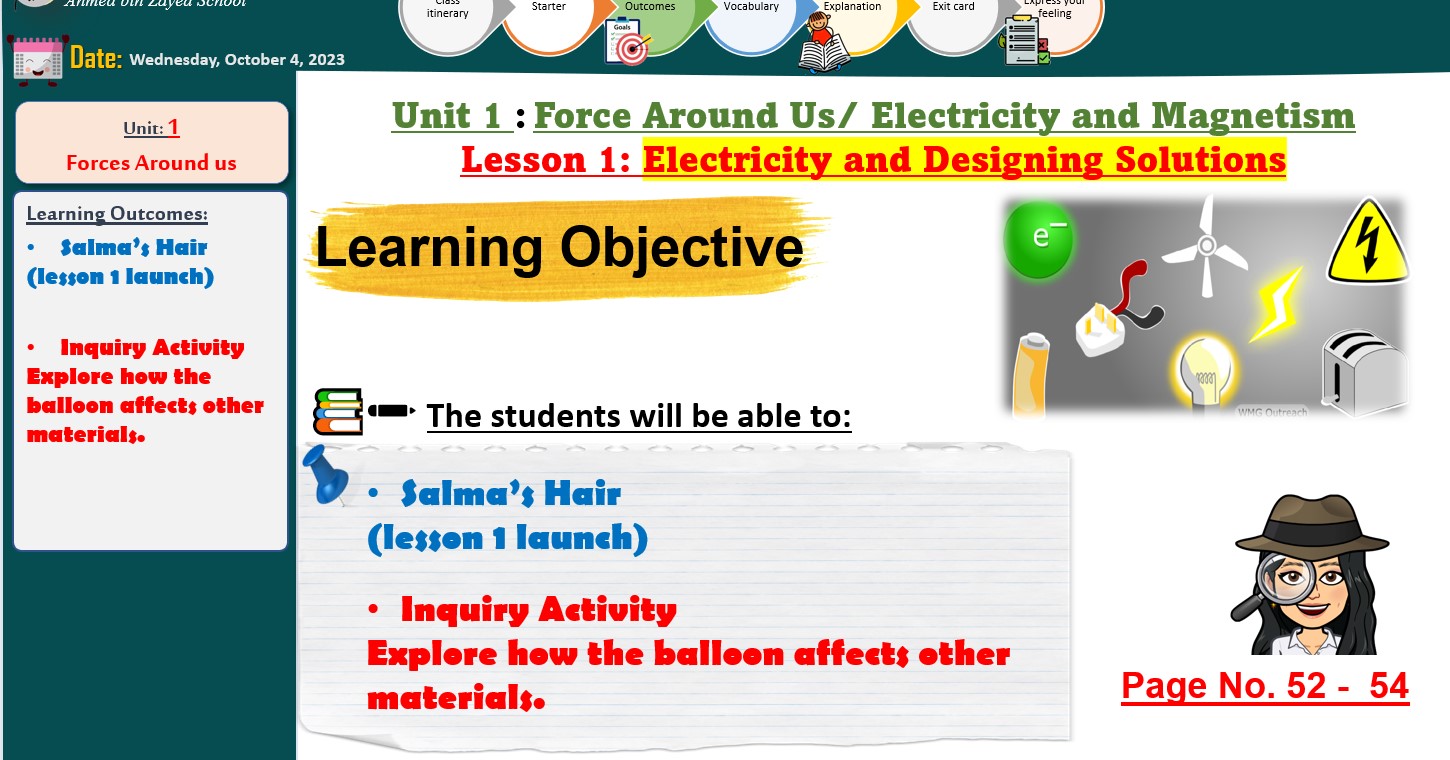 درس Electricity and Designing Solutions العلوم المتكاملة الصف الثالث - بوربوينت 