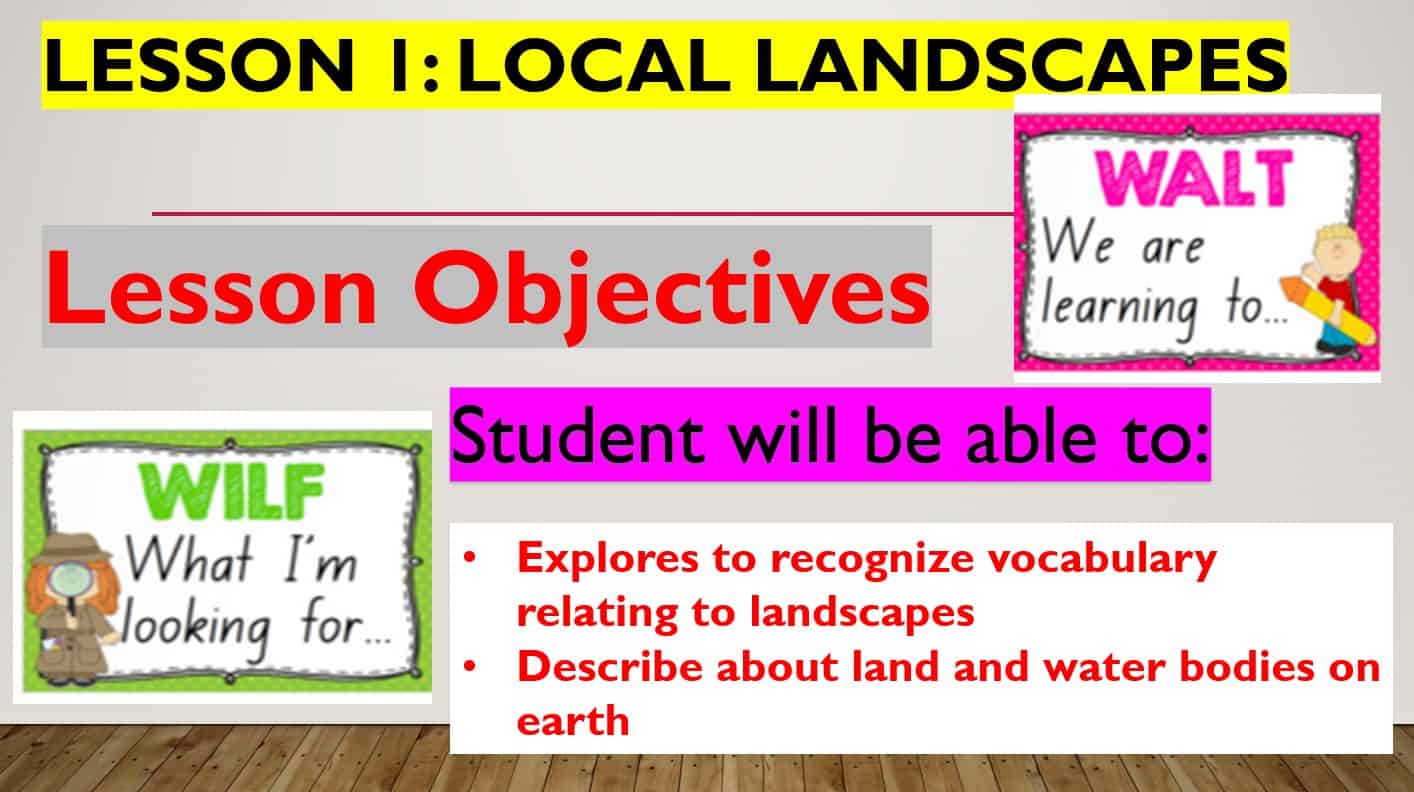 حل درس Local landscapes العلوم المتكاملة الصف الثاني - بوربوينت