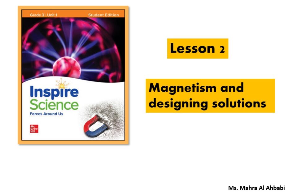 درس Magnetism and designing solutions العلوم المتكاملة الصف الثالث - بوربوينت